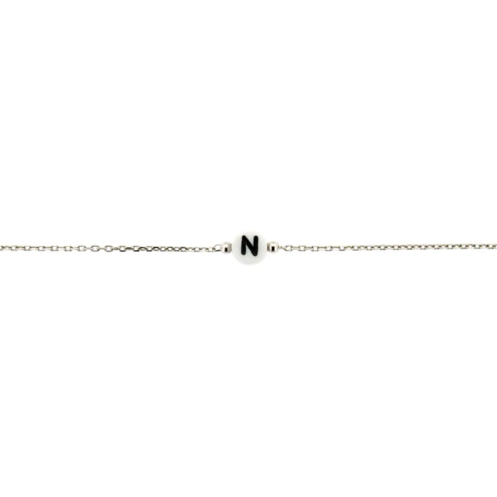 Bracciale Zoppini Unisex in Argento Lettera N – H1833_000N