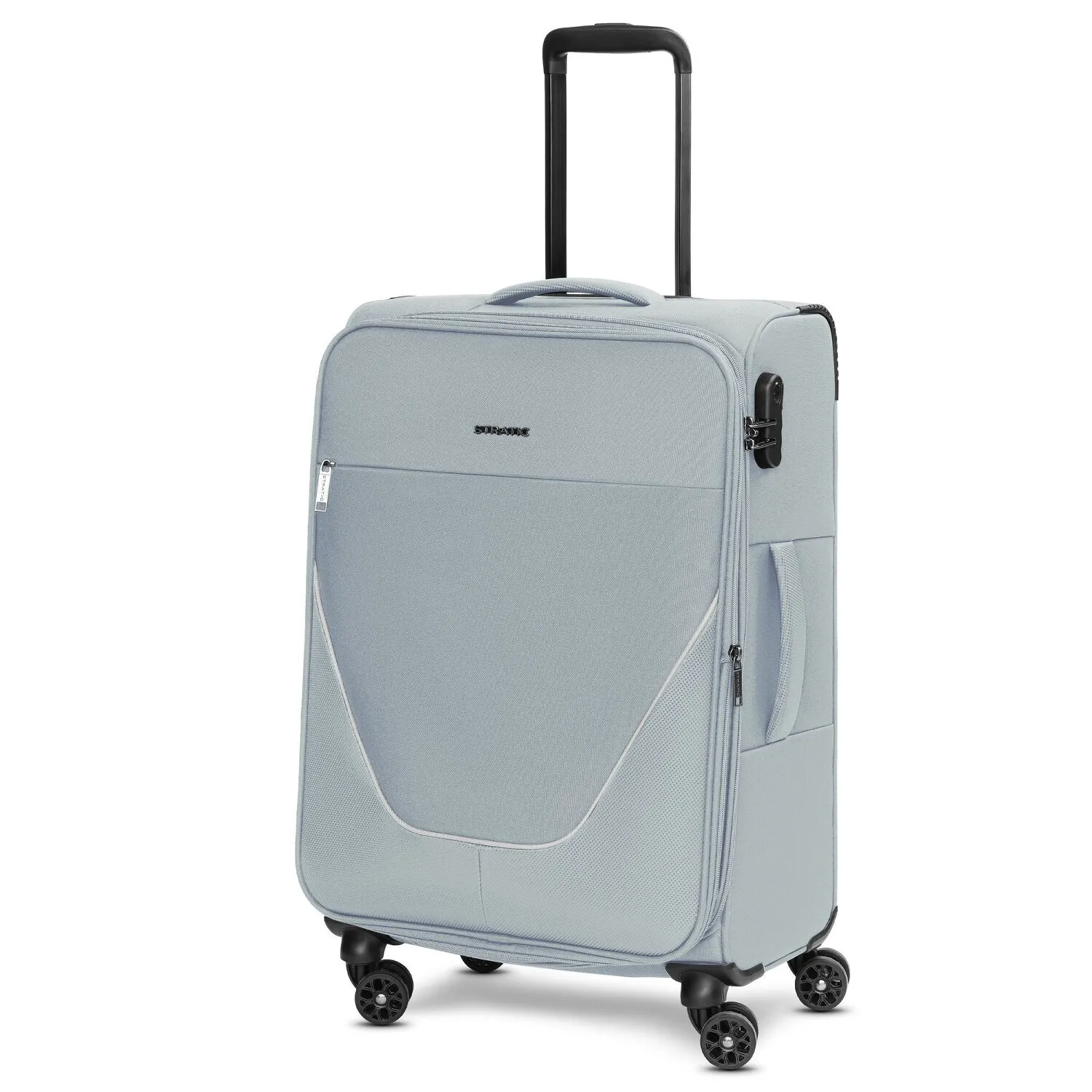 Stratic taska set di valigie a 4 ruote 3 pezzi con piega elastica