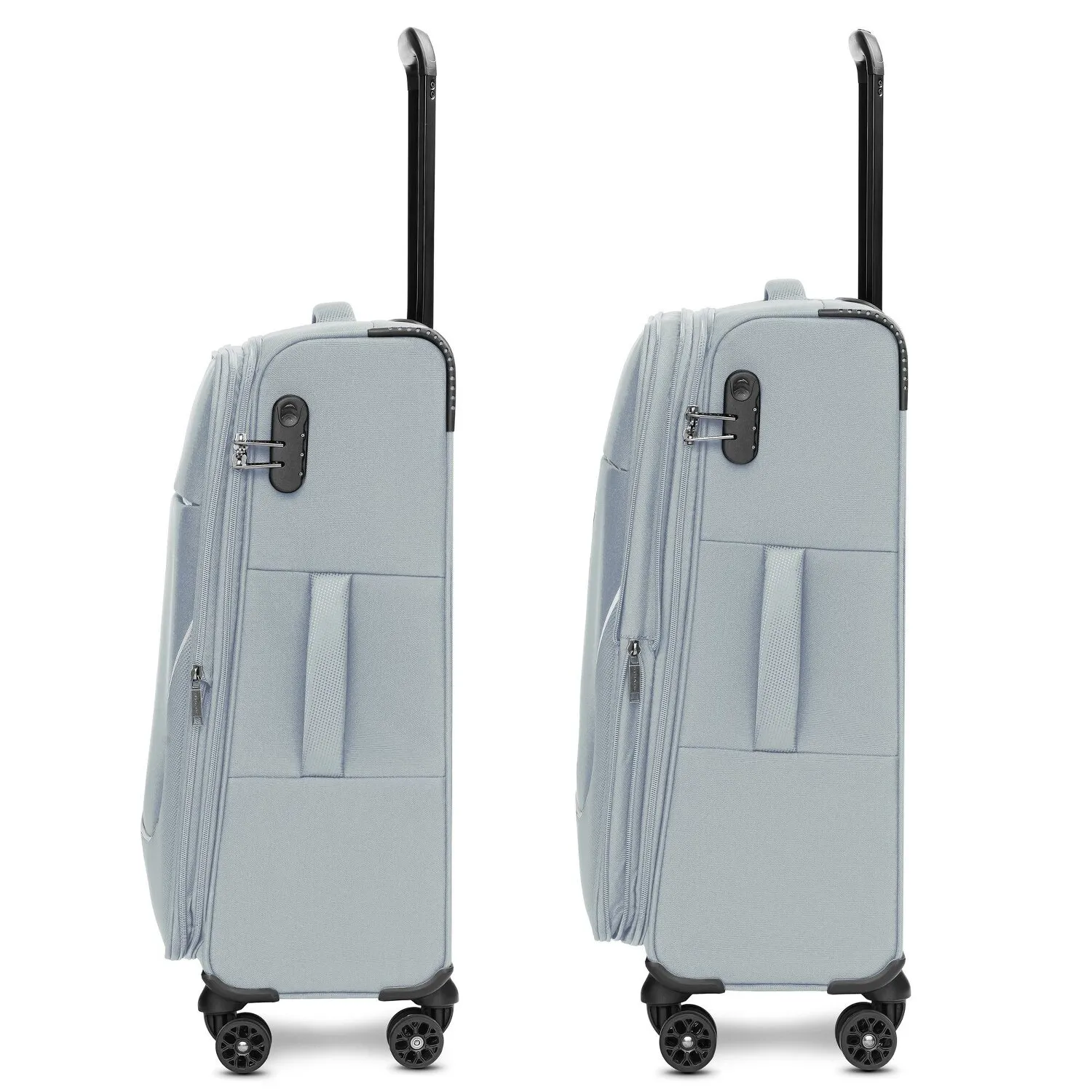 Stratic taska set di valigie a 4 ruote 3 pezzi con piega elastica