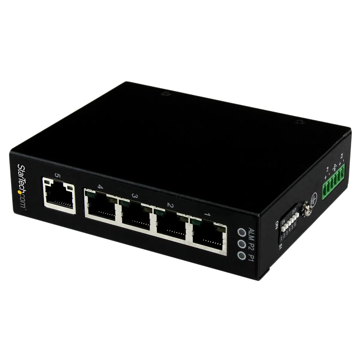 Switch Gigabit StarTech.com Gigabit, 10/100/1000Mbit/s, 5 porte, Montaggio su guida DIN, No